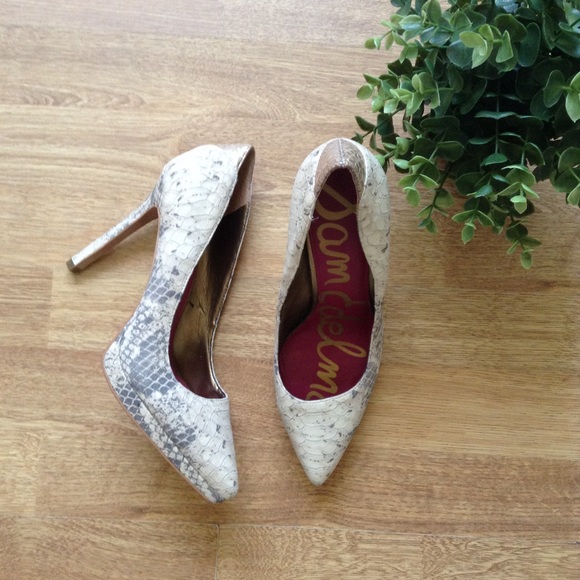 Sam Edelman Shoes - Sam Edelman "Celia" Snake Print Platform Pumps